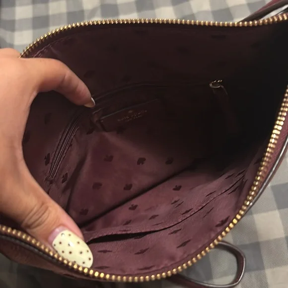 Kate Spade Jackson Crossbody Burgundy Bag - Picture 7 of 10